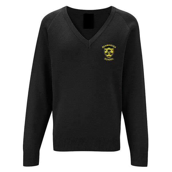 Beaminster School V-Neck Jumper - Jnr Thumbnail